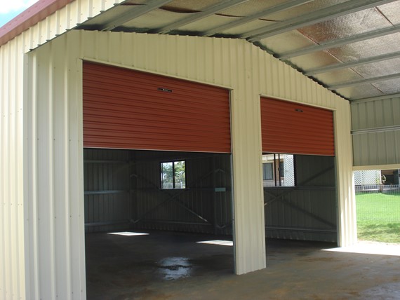 Example 2 of Large Double Garage with Garaport