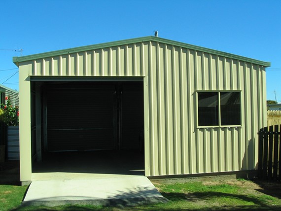 Example 1 of Double Garage with a single roller door in each end