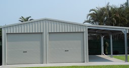 A recent McHugh steel shed + awning feature image